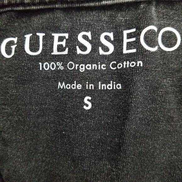 MEN'S GUESS No Plans Tshirt. Organic Cotton. Small - Picture 5 of 6